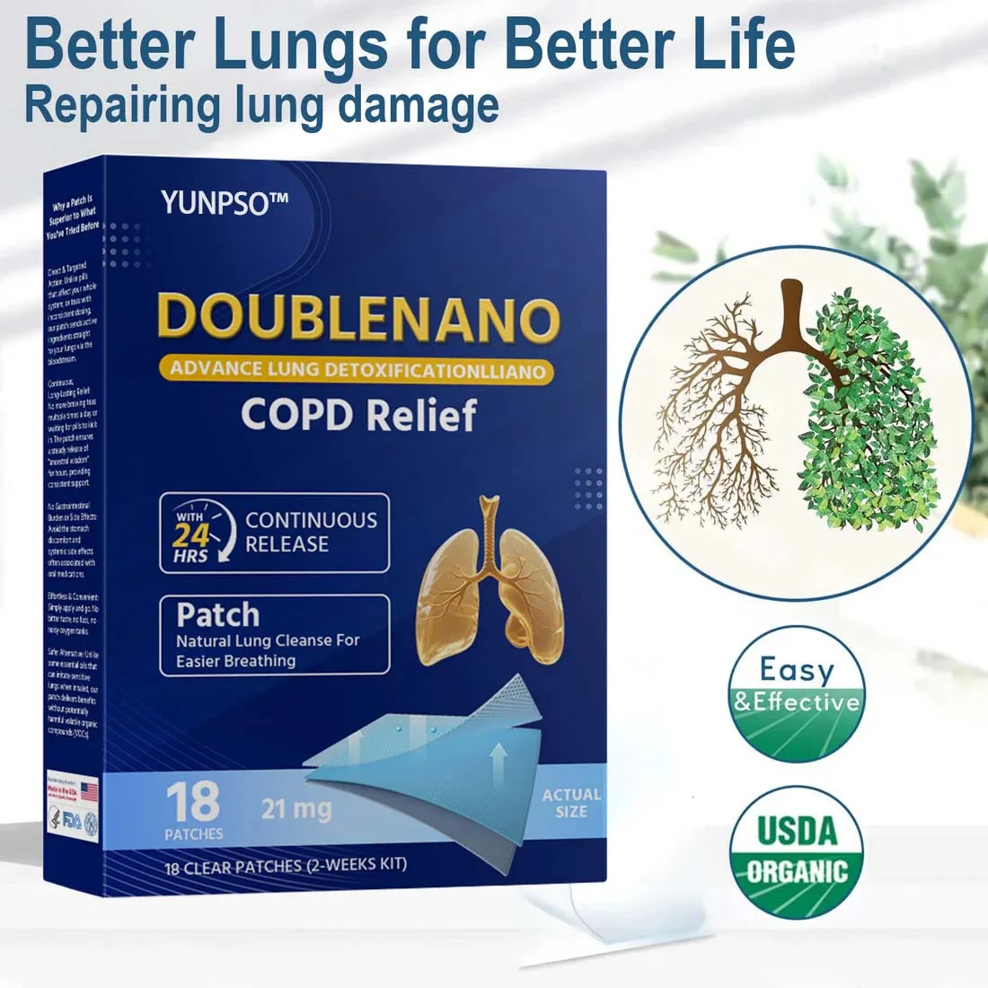 YUNPSO™ DoubleNano COPD Relief Patch