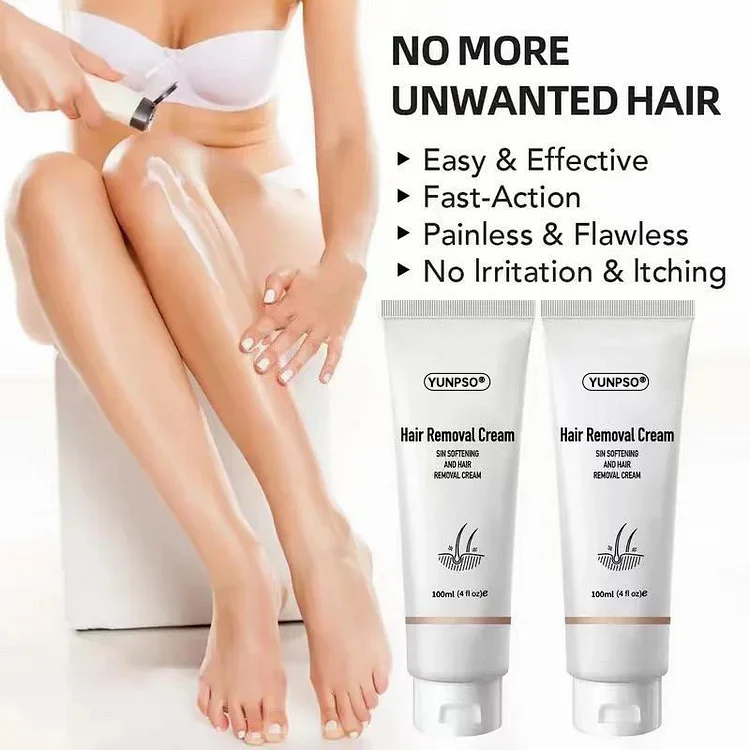 YUNPSO® Painless Hair Removal Cream for Hormonal Facial Hair - Image 4